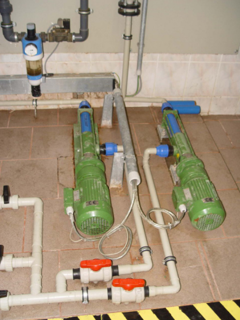 Allweiler Exzenterschneckenpumpen der Baureihe ANBP als Flockungsmittelpumpe