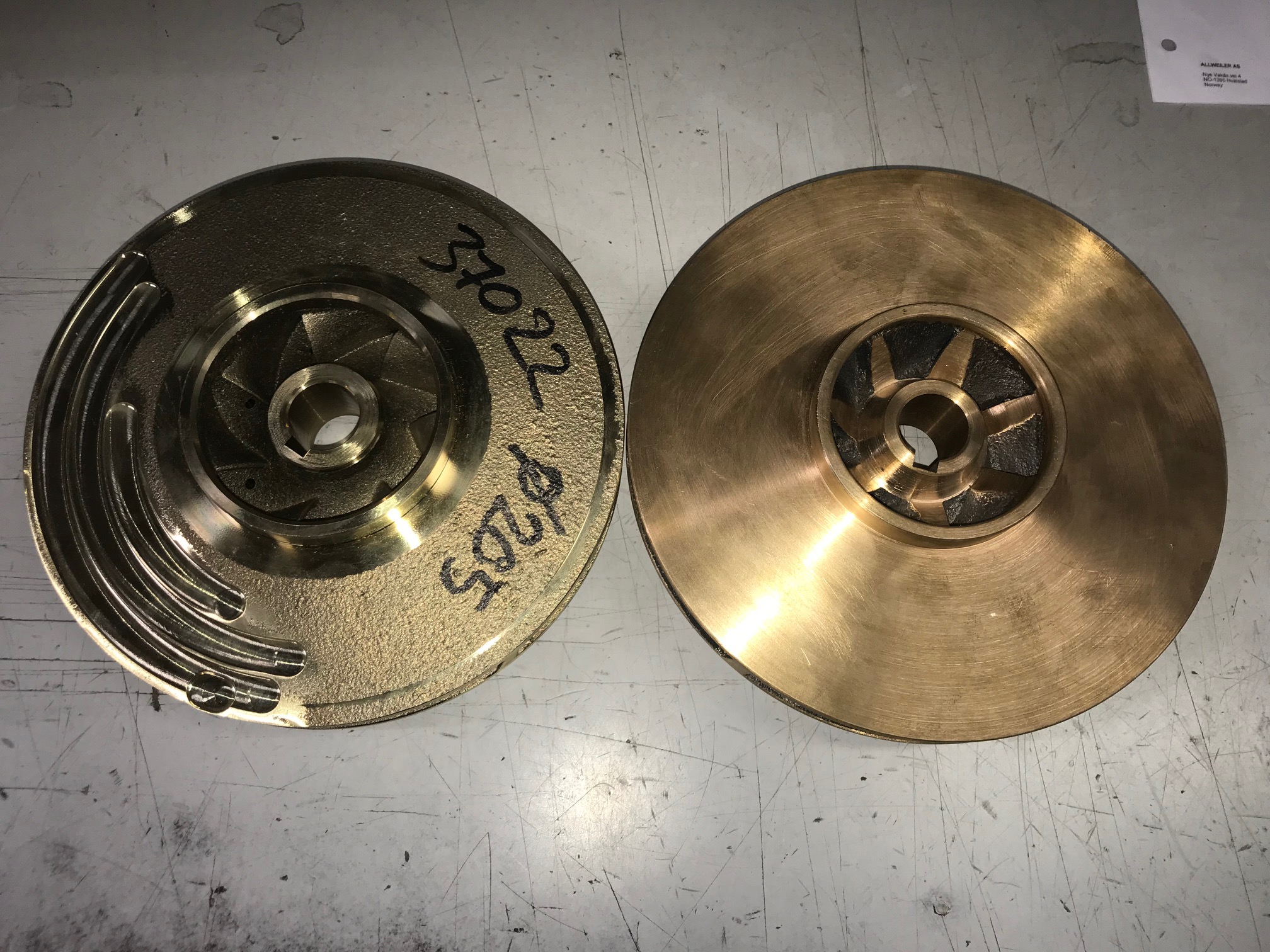 Impeller counterfeit vs original