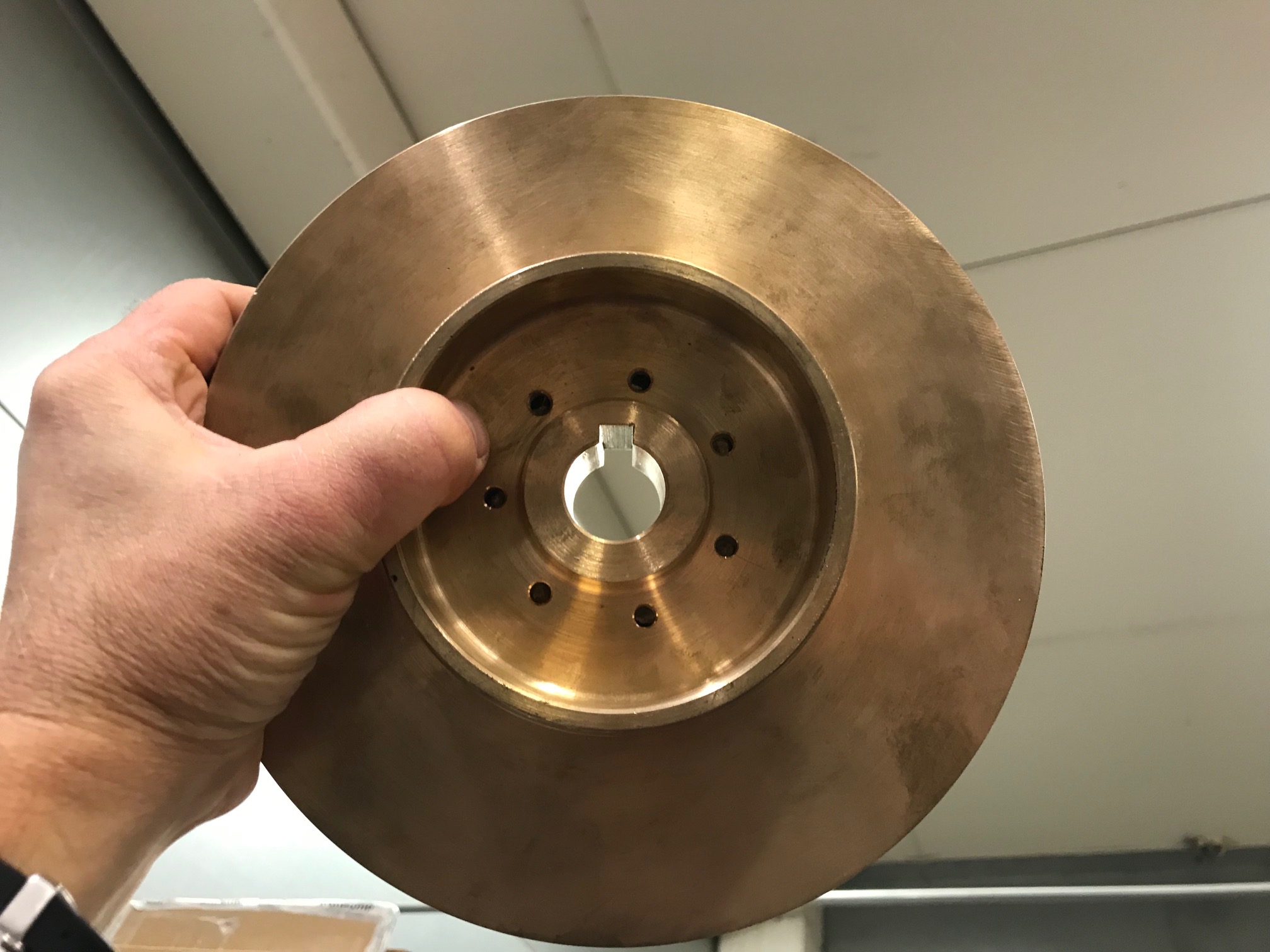 Impeller balancing-holes counterfeit