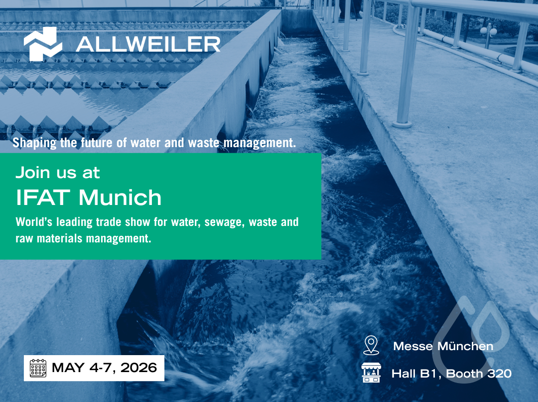 Allweiler participates at IFAT trade show in Munich from 4-7 May 2026.